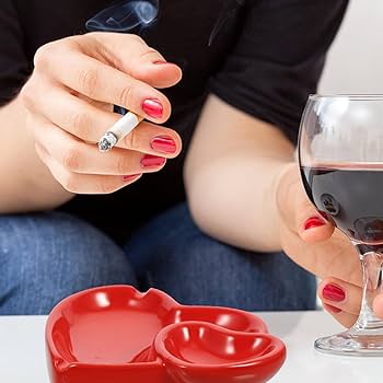 Amazon.com: Ashtray Ash Container Heart Serving Plates Heart